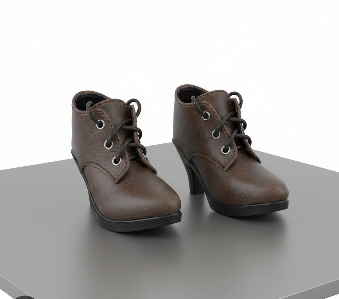 Brown Heeled Ankle Boots free 3D printable STL