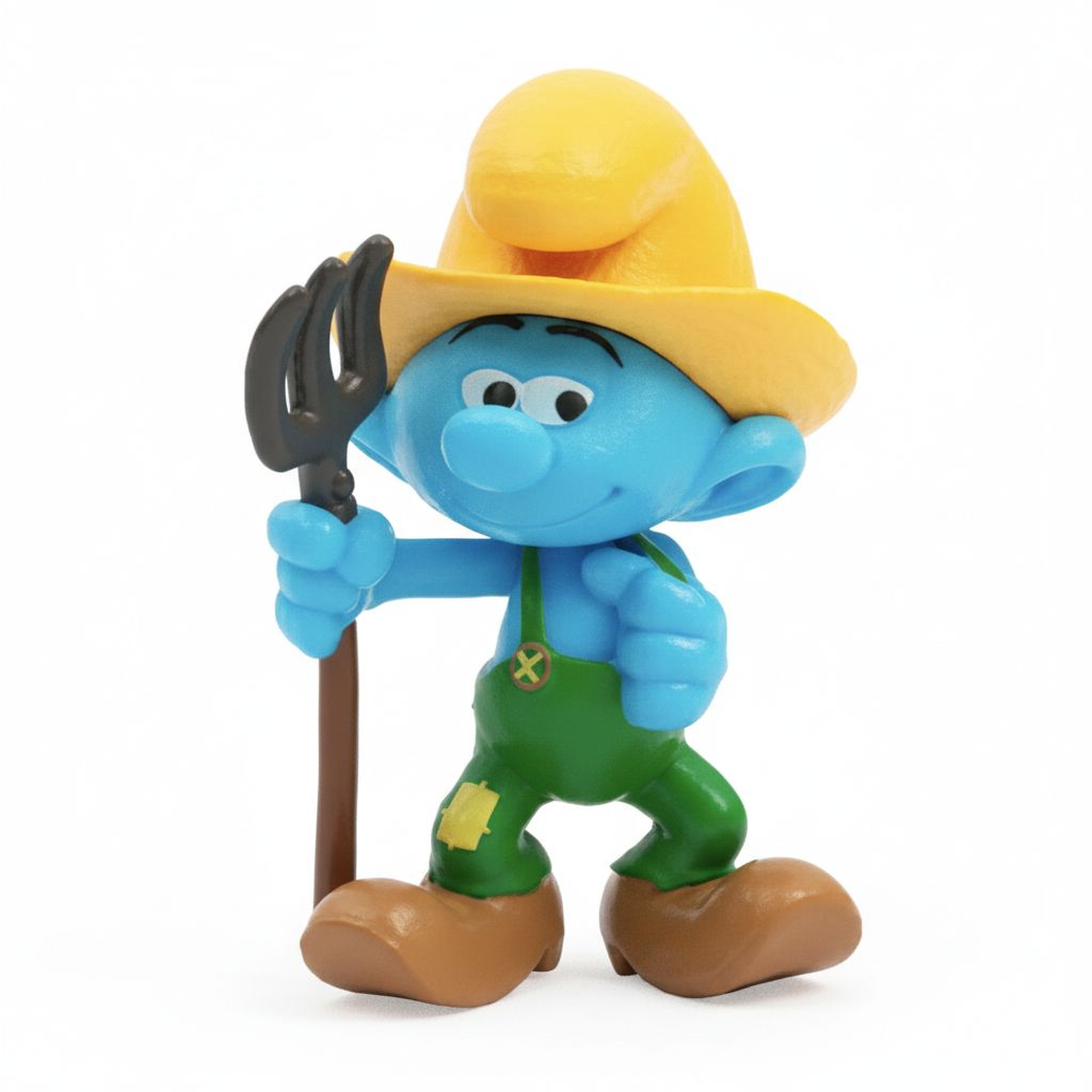 Farmer Smurf Figurine free 3D printable STL