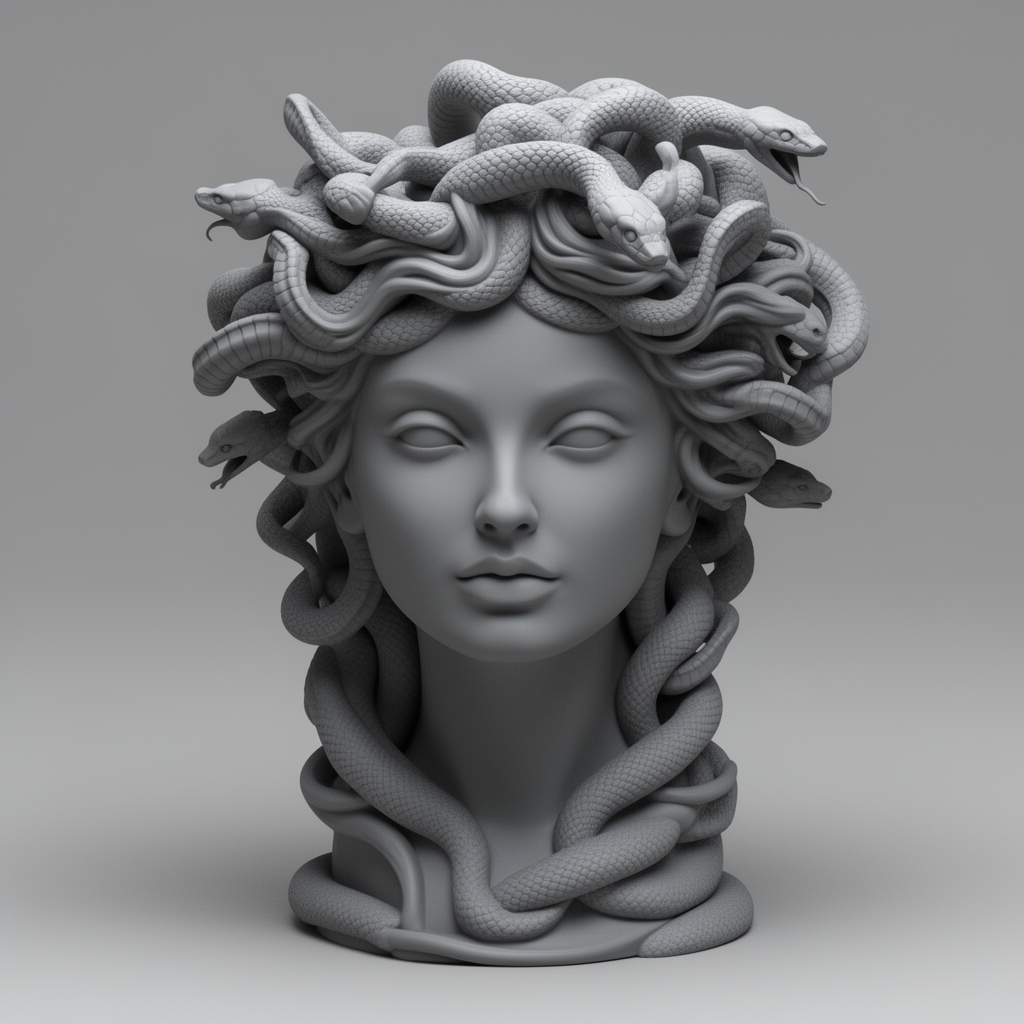 Medusa Plant Pot free 3D printable STL