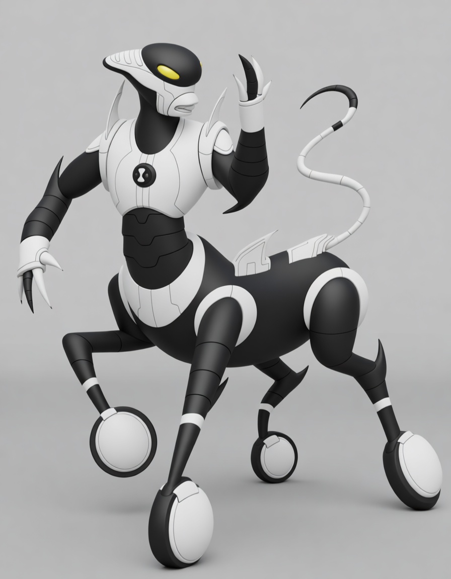Alien Centaur Robot Model free 3D printable STL