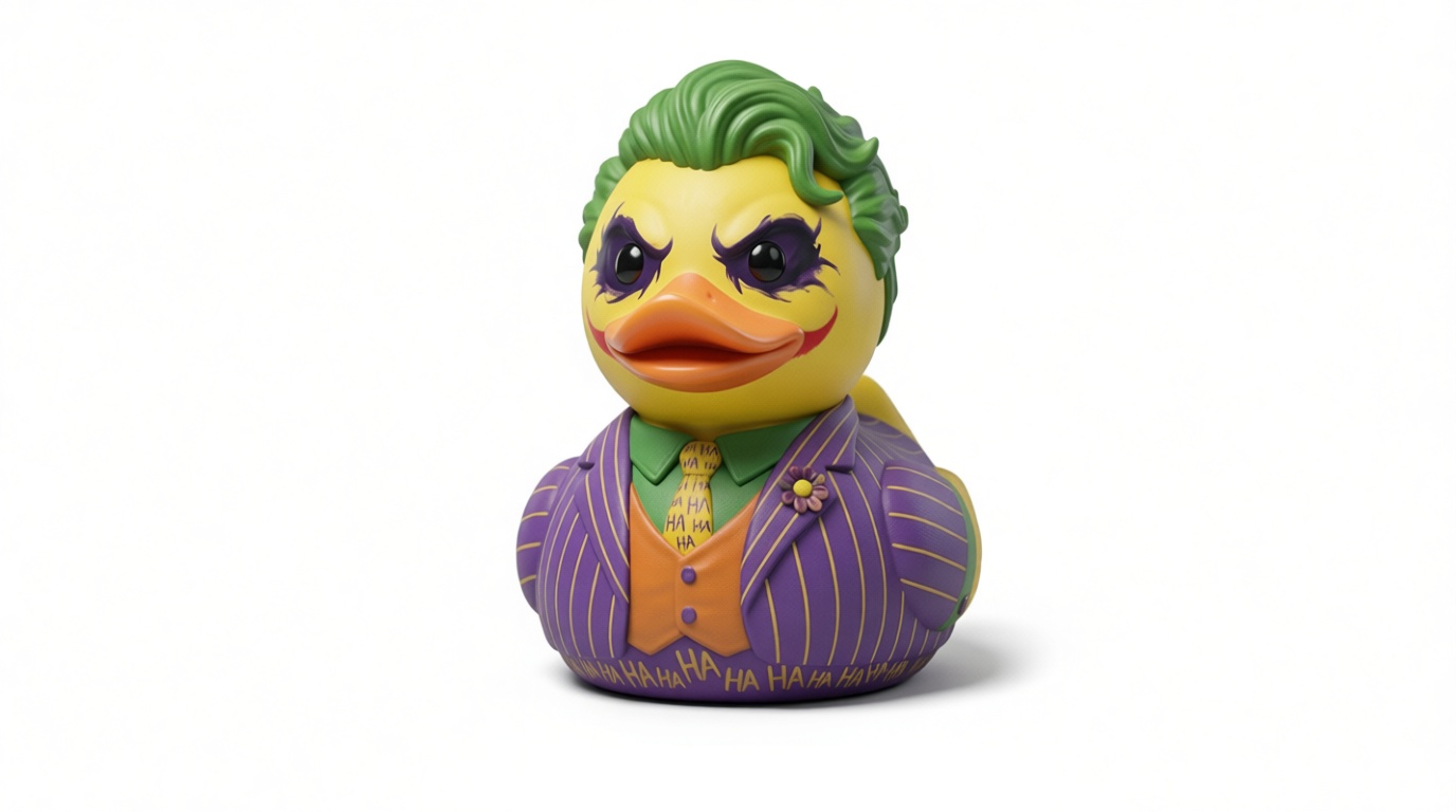 Joker Rubber Duck Figurine free 3D printable STL