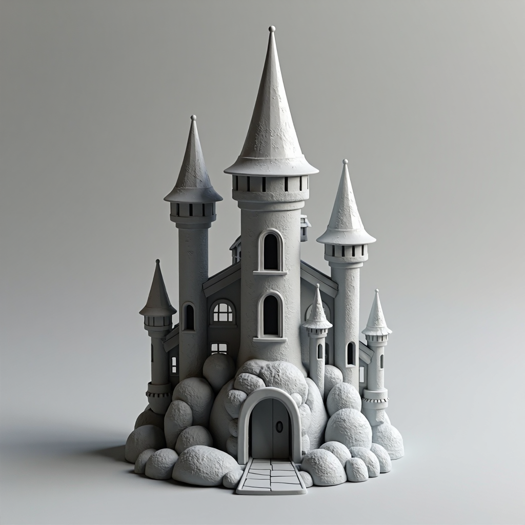 Fairy Castle Model free 3D printable STL