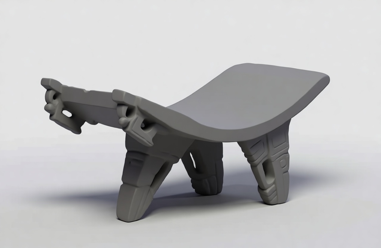 Ashanti Stool Model - Free 3D Printable STL File