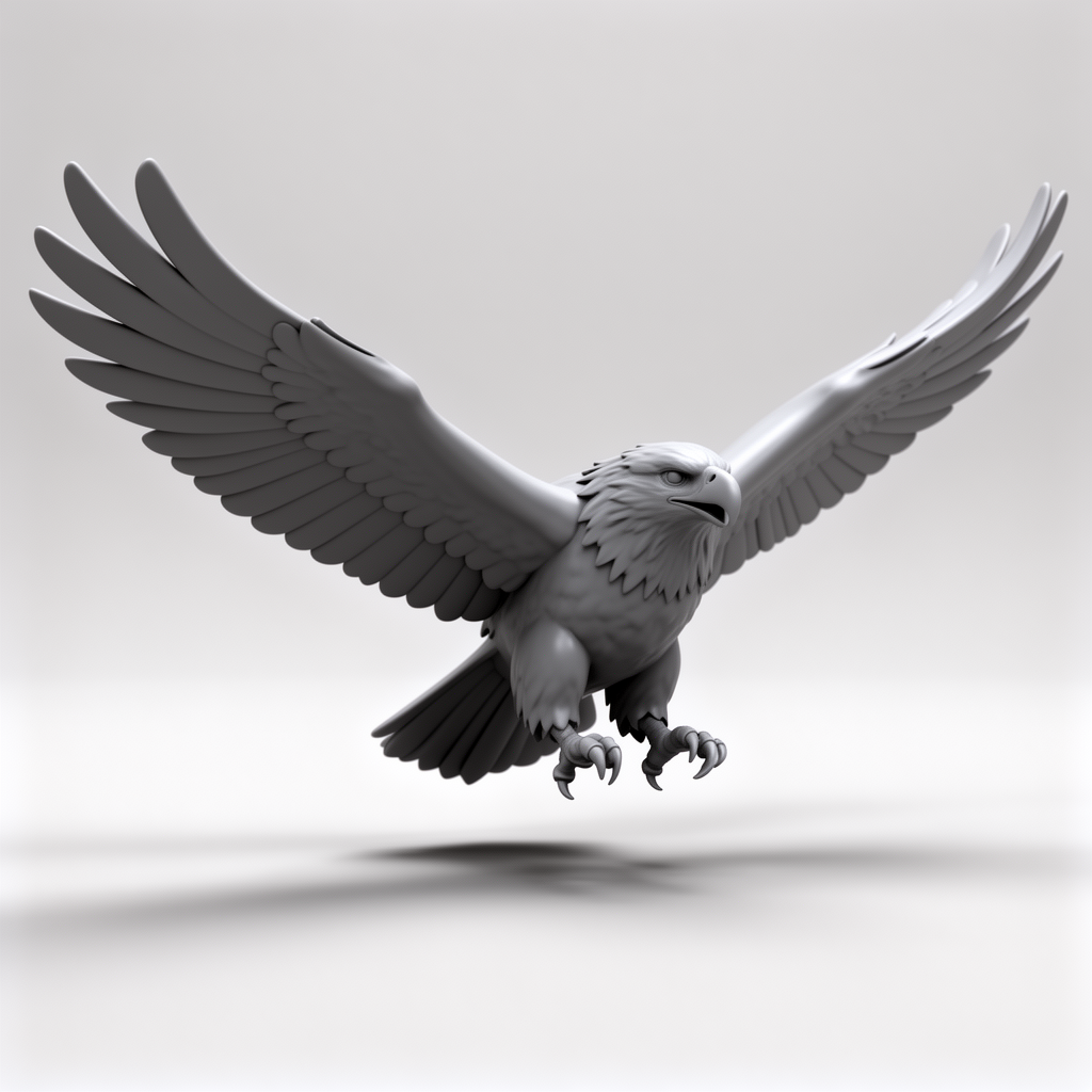 Autonomous Eagle Figurine free 3D printable STL