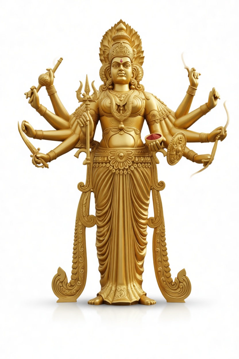 Durga Goddess Statue free 3D printable STL