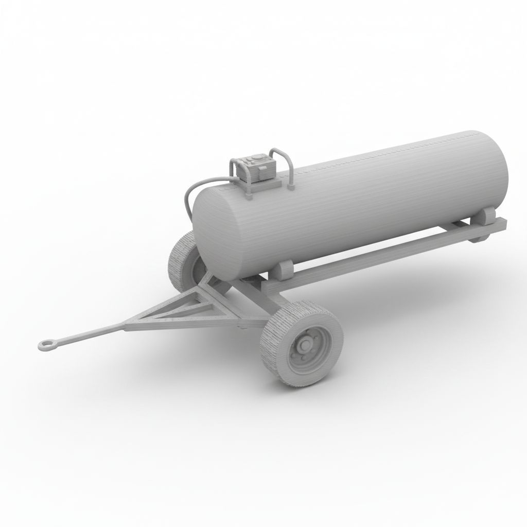 Water Tank Trailer Model free 3D printable STL