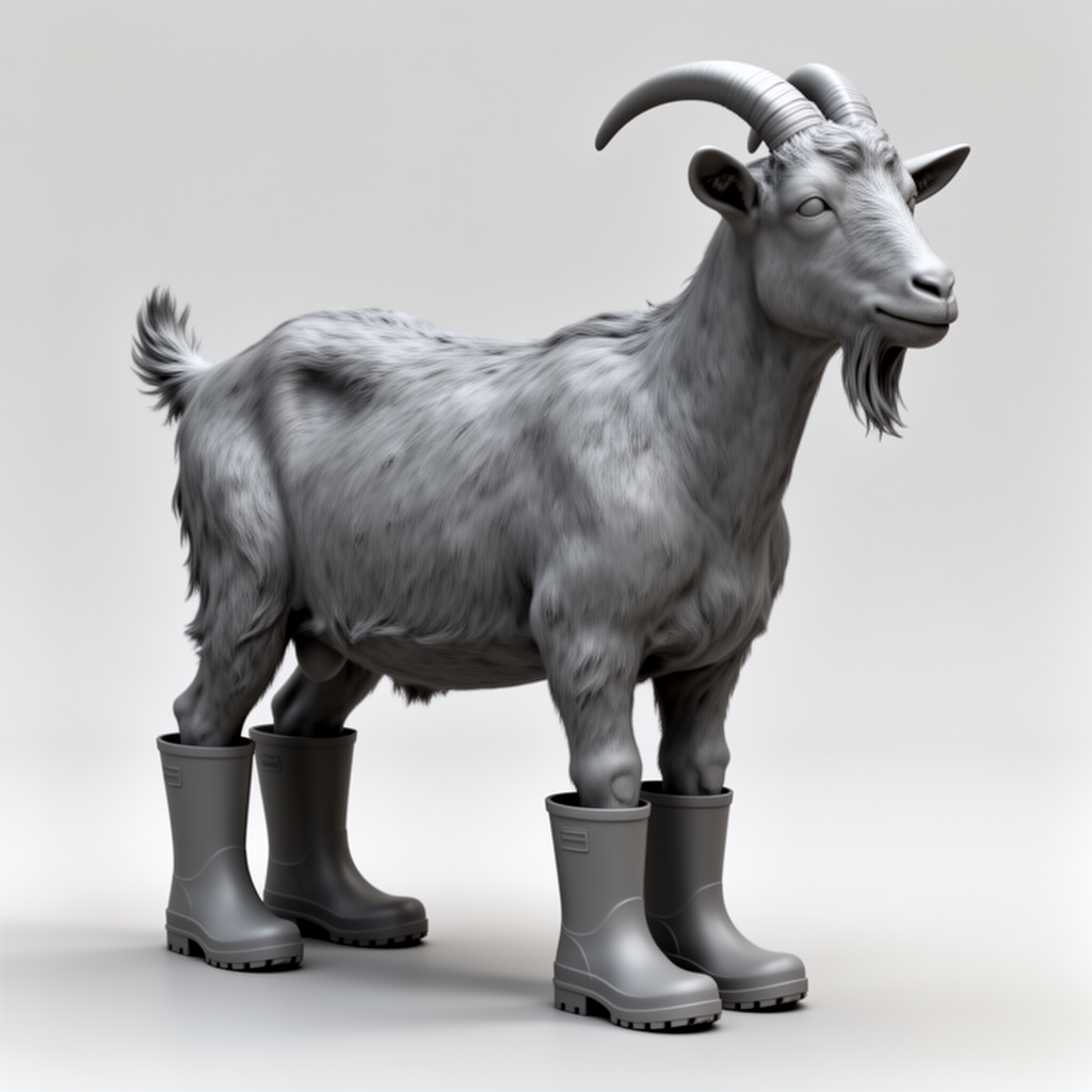 Mature Goat Figurine free 3D printable STL