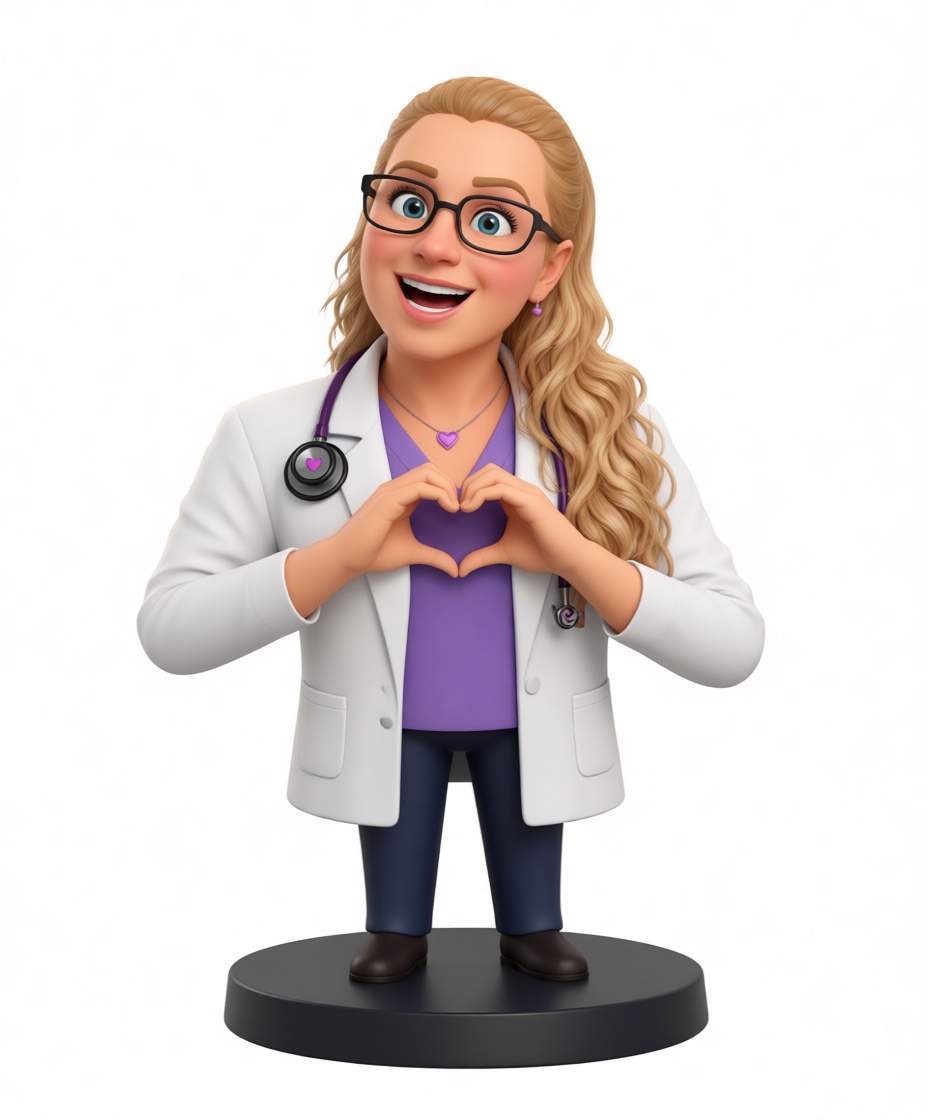 Female Doctor Figurine free 3D printable STL