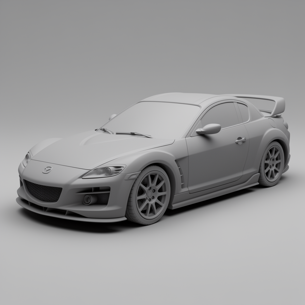 Mazda RX-8 Model free 3D printable STL