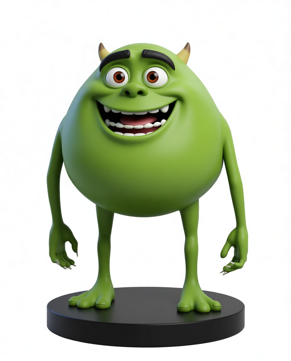 Mike Wazowski Figurine free 3D printable STL