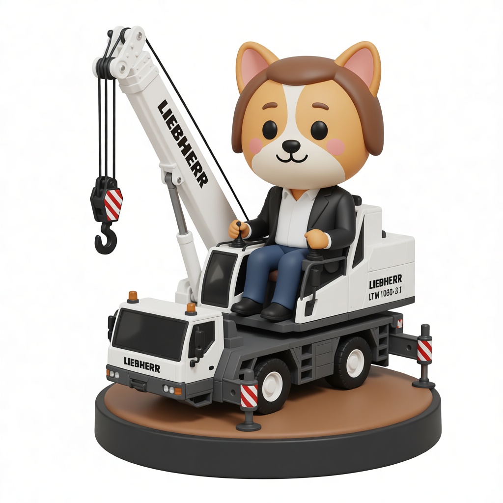 Shiba Inu Crane Operator Figurine free 3D printable STL