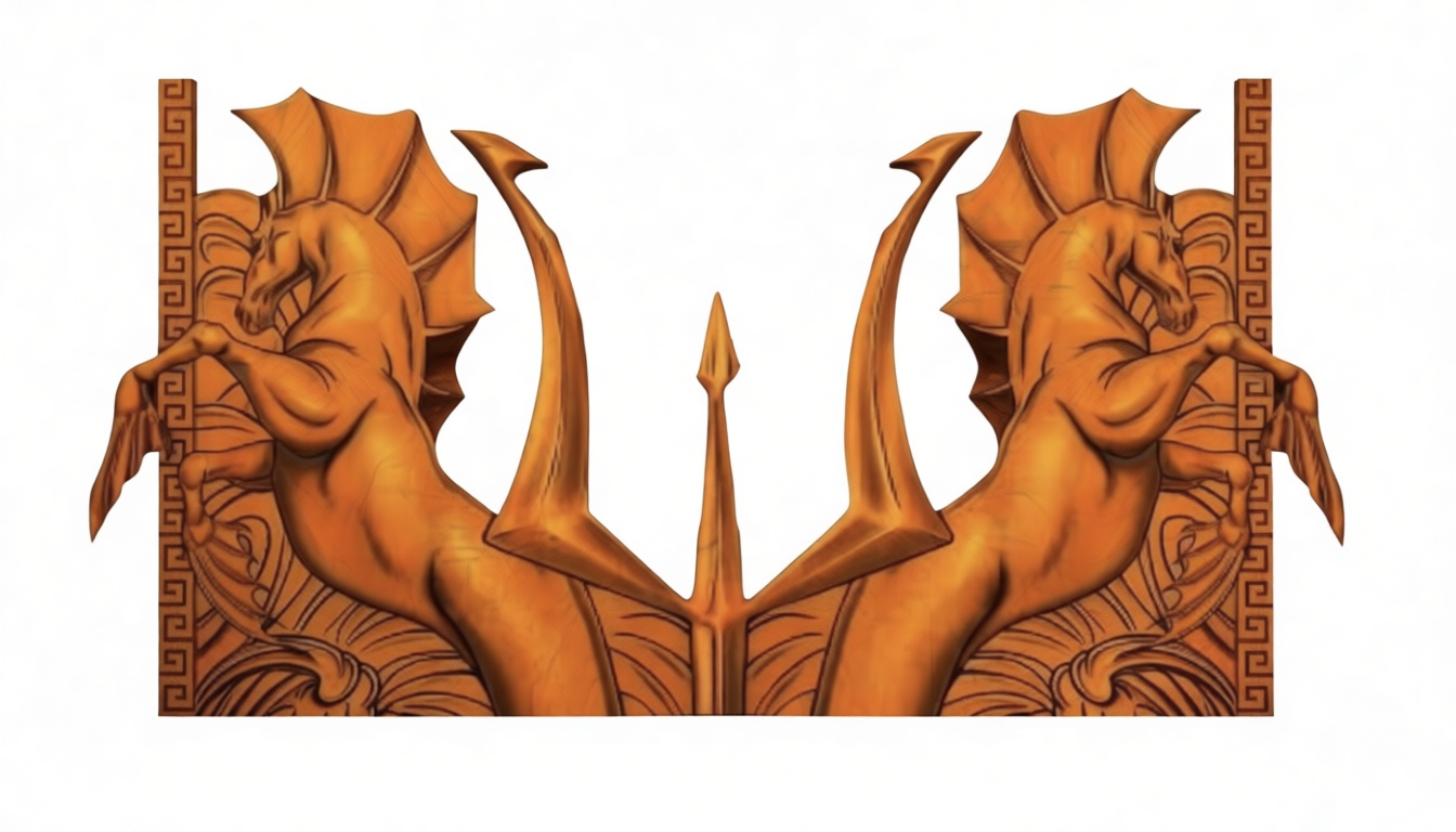 Hippocampus Relief Sculpture free 3D printable STL