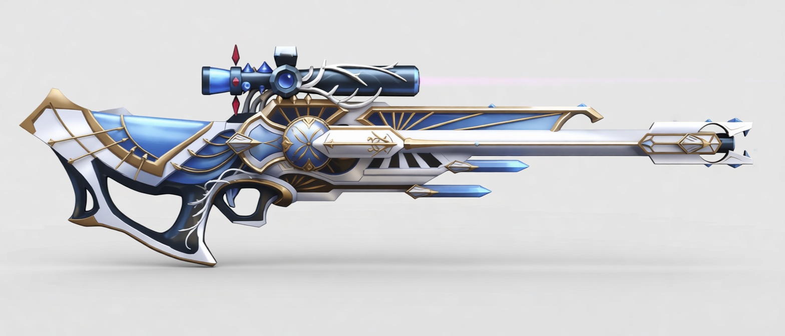 Jhin Whispered Dawn Rifle free 3D printable STL