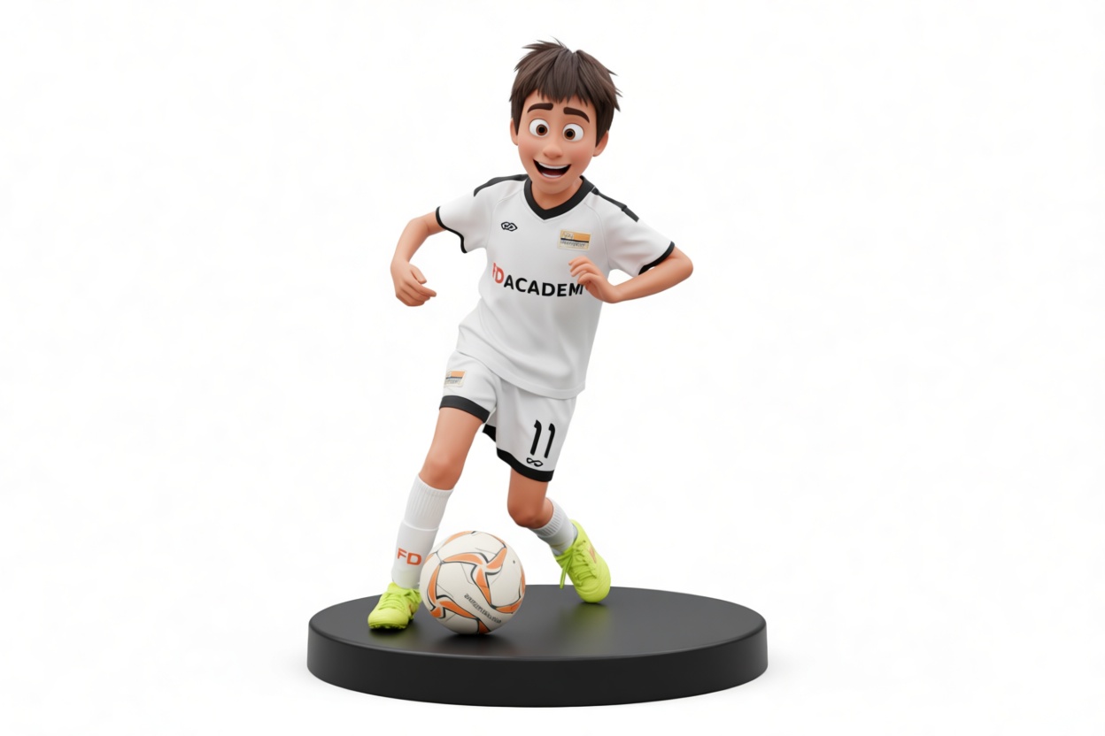 Soccer Kid Figurine free 3D printable STL