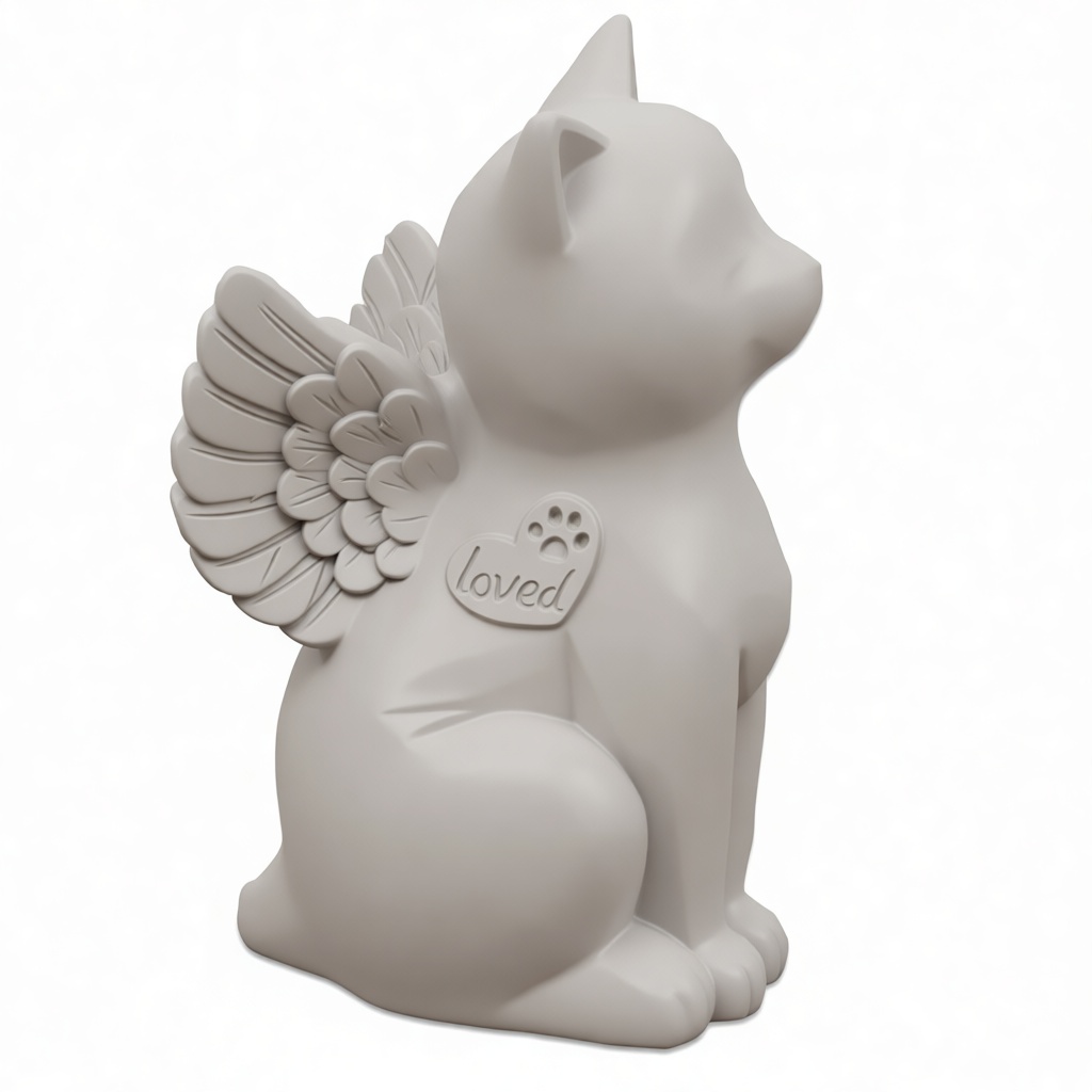 Angel Cat Figurine free 3D printable STL