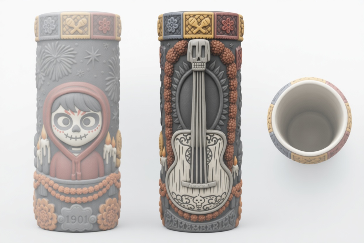 Coco Guitar Tiki Mug free 3D printable STL
