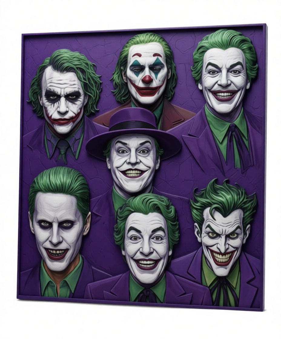 Joker Character Busts free 3D printable STL
