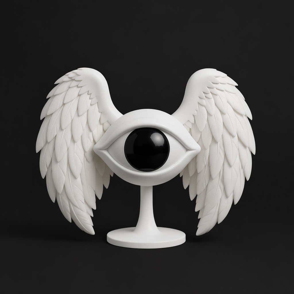 Winged Eye Sculpture free 3D printable STL