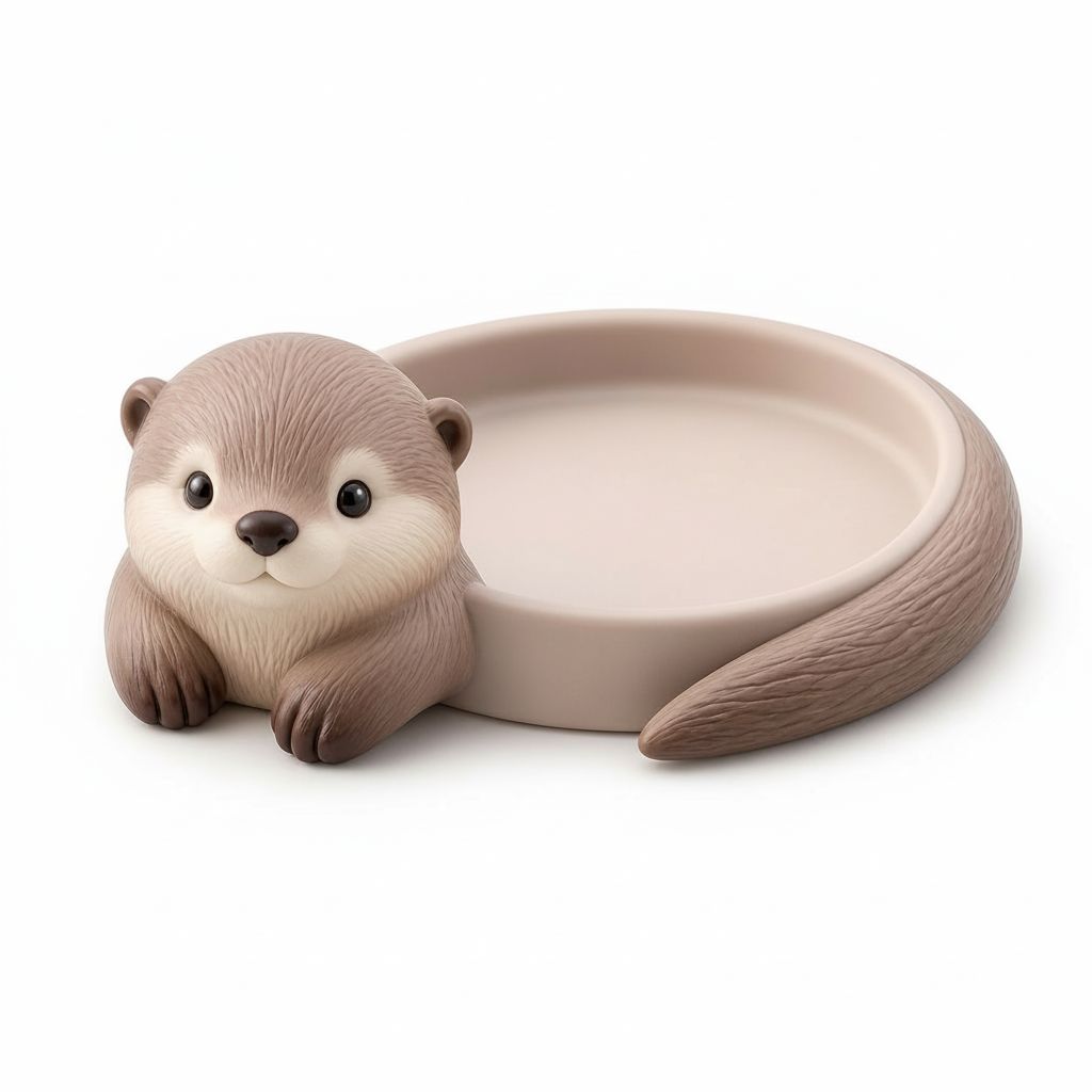 Otter Dish Holder free 3D printable STL