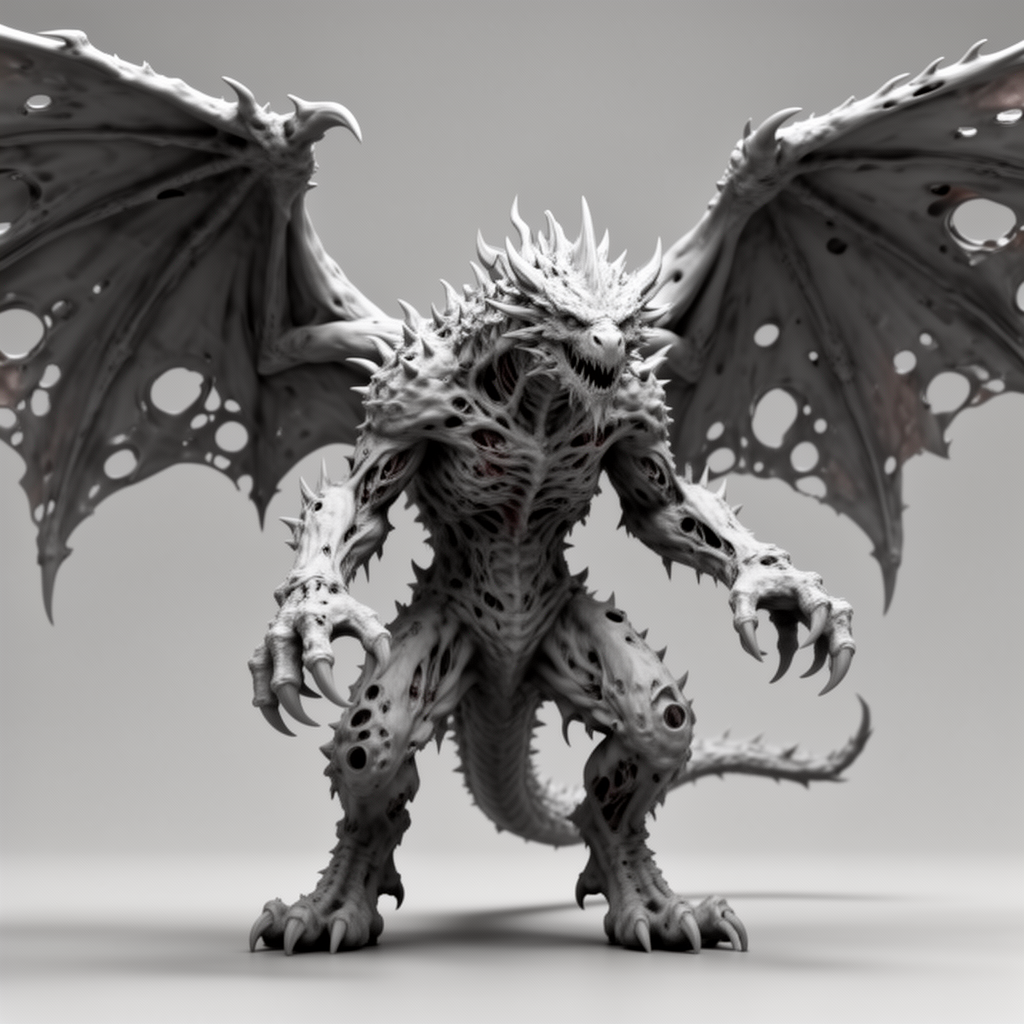 Red Death Incarnate Dragon Figurine - Free 3D Printable STL File
