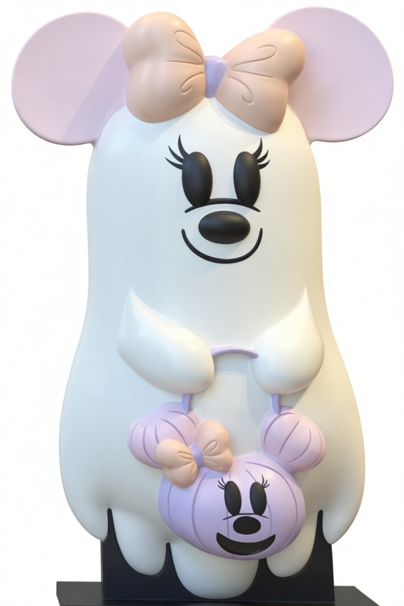 Minnie Mouse Ghost Figurine free 3D printable STL