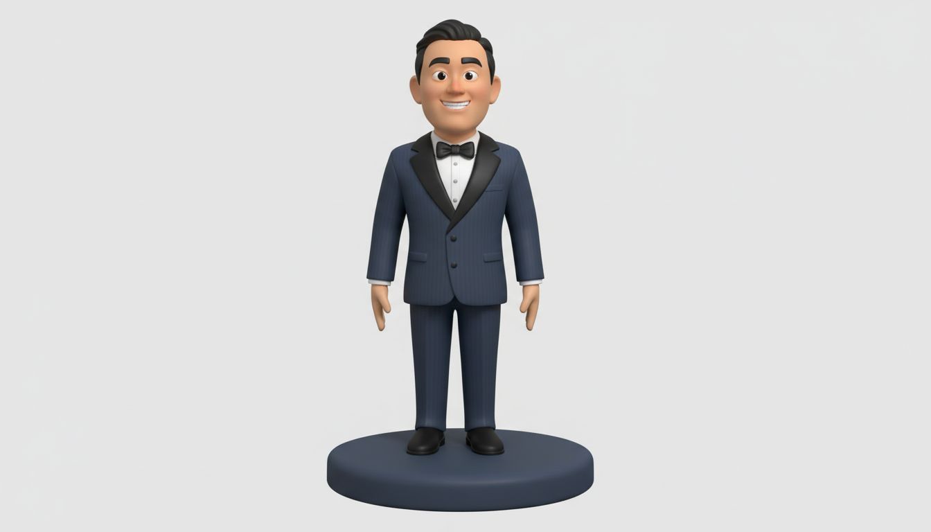 Man in Tuxedo Figurine free 3D printable STL