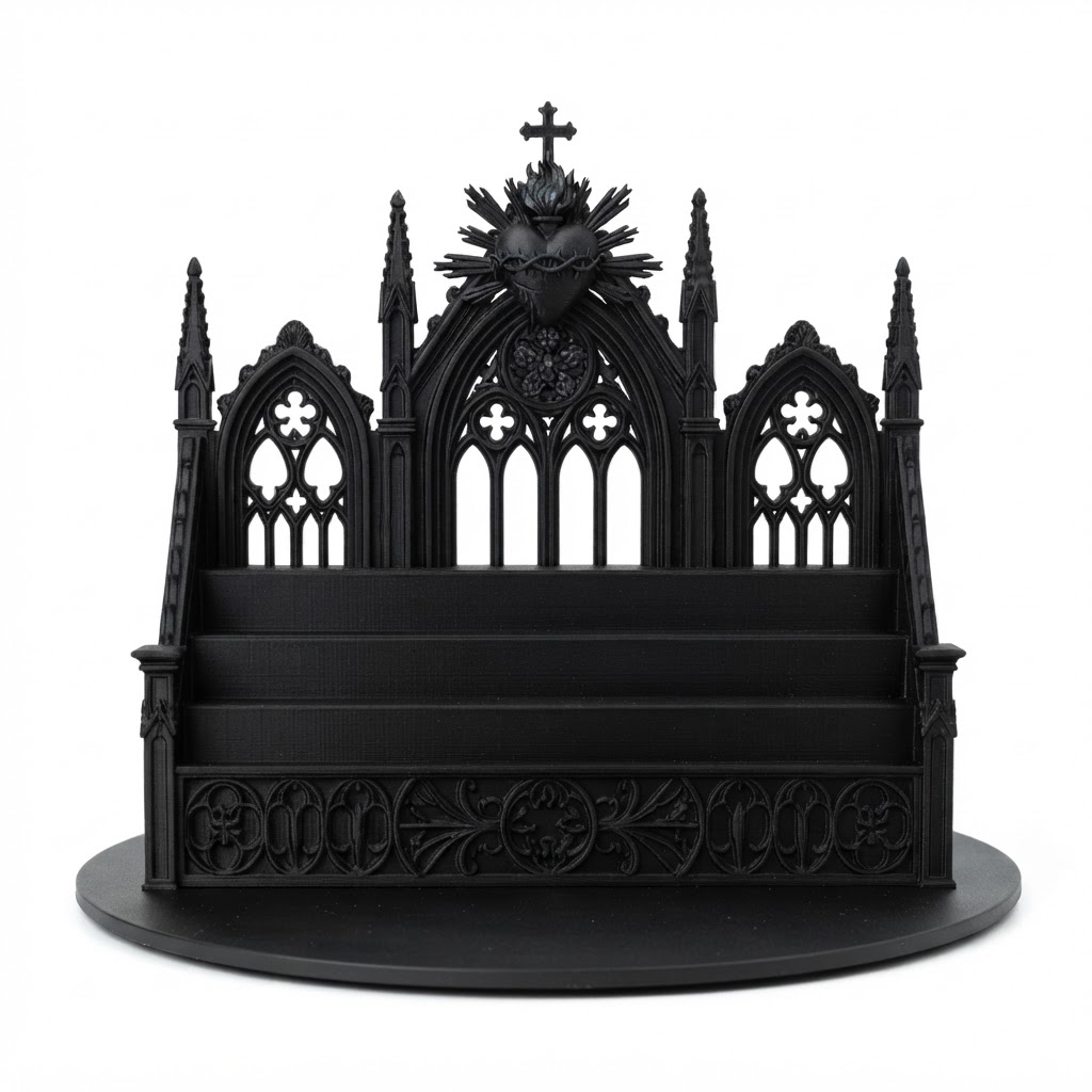 Gothic Shrine Display Stand free 3D printable STL