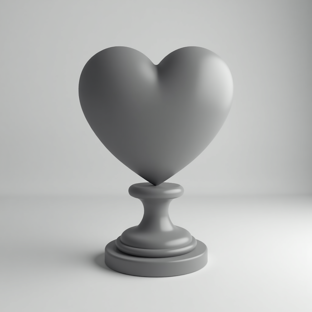 Stylish Heart Sculpture free 3D printable STL
