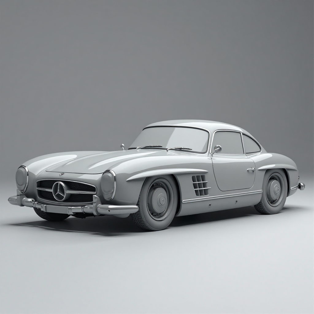 Mercedes Tuning Car Model free 3D printable STL