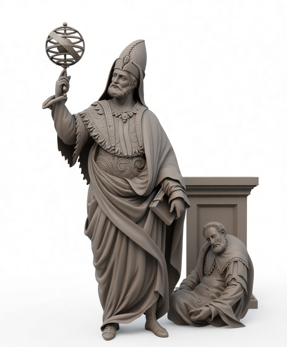 Copernicus Statue Figurine free 3D printable STL