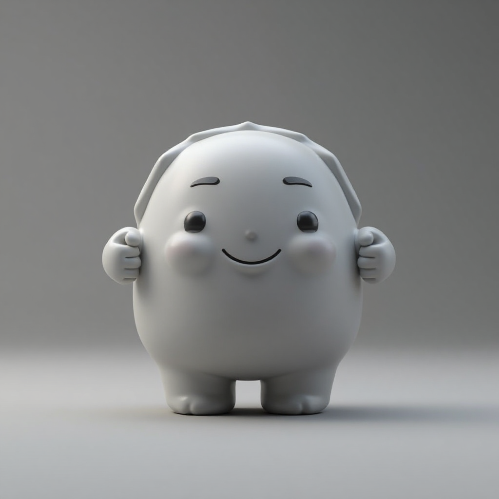 Smiley Baozi Figurine free 3D printable STL