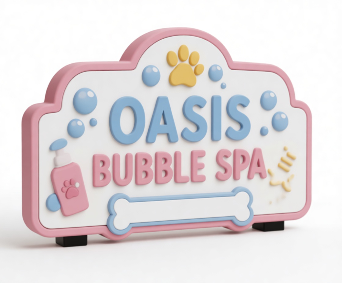 Oasis Bubble Spa Sign free 3D printable STL