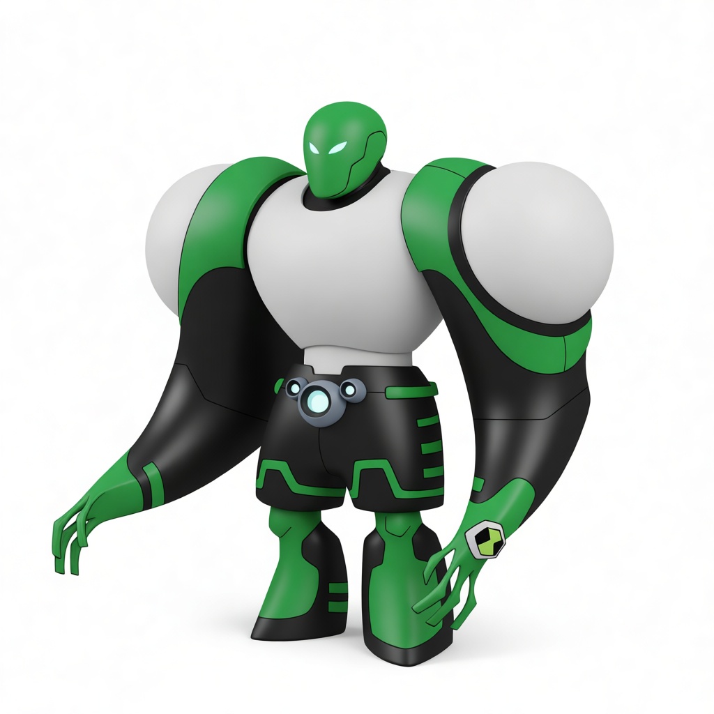 Four Arms Ben 10 Figurine free 3D printable STL