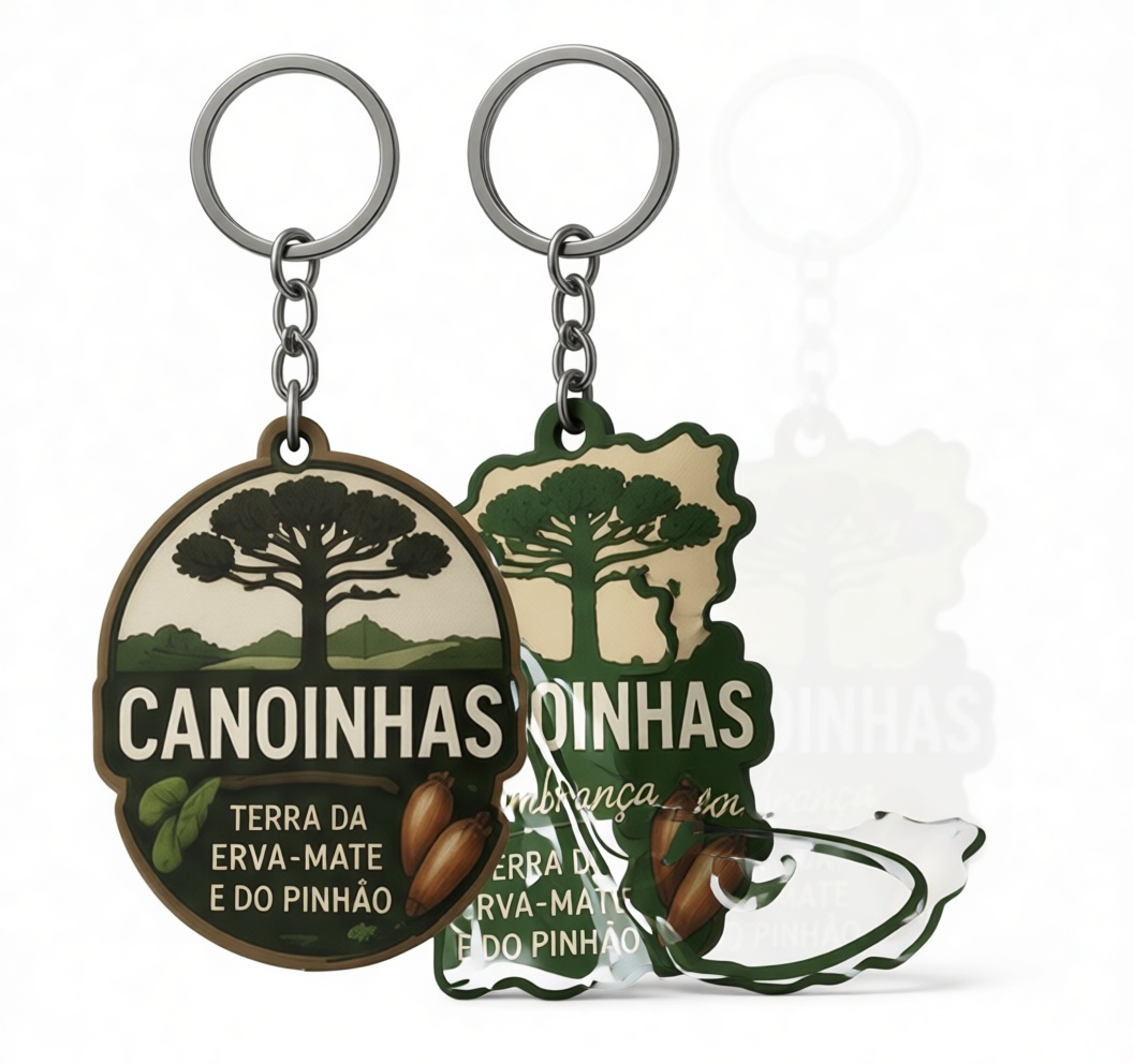 Canoinhas Souvenir Keychain free 3D printable STL