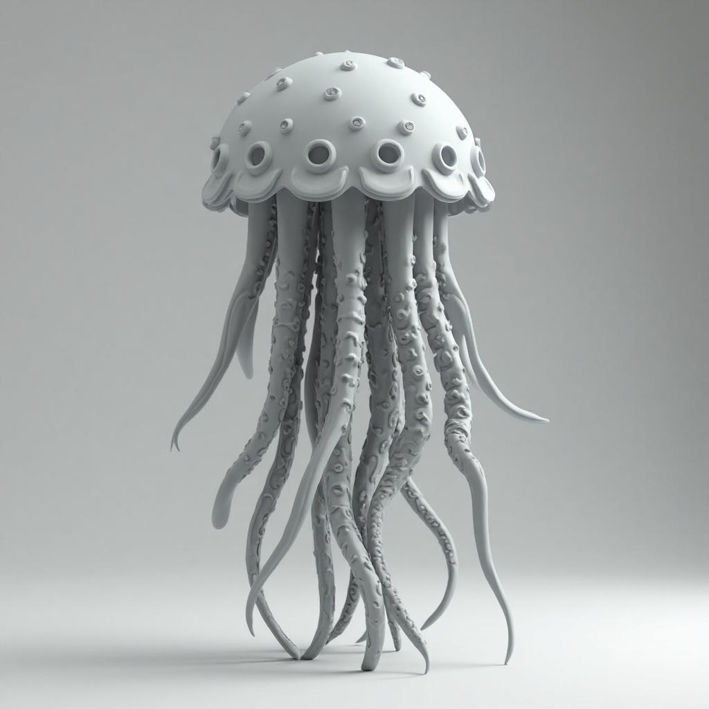 Jellyfish Figurine free 3D printable STL