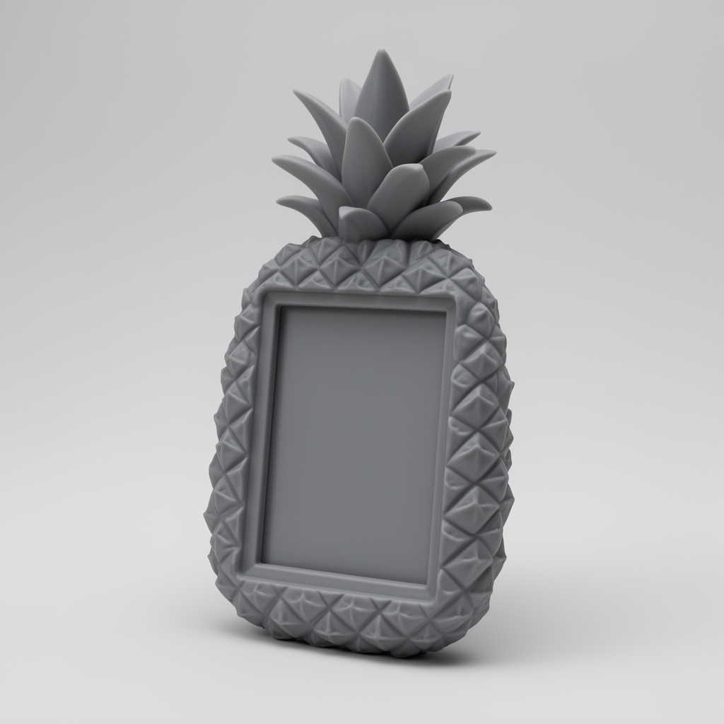 Pineapple Photo Frame free 3D printable STL