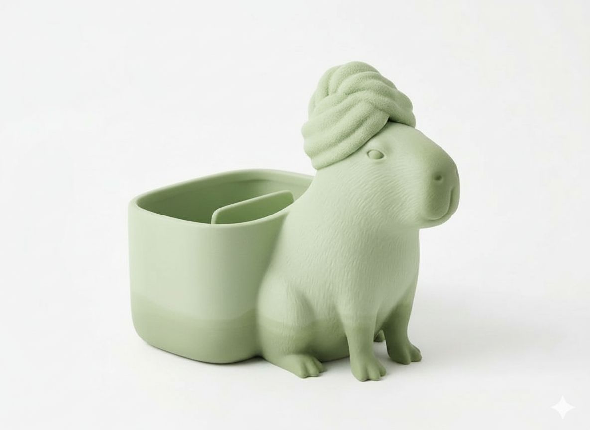 Capybara Planter Figurine free 3D printable STL