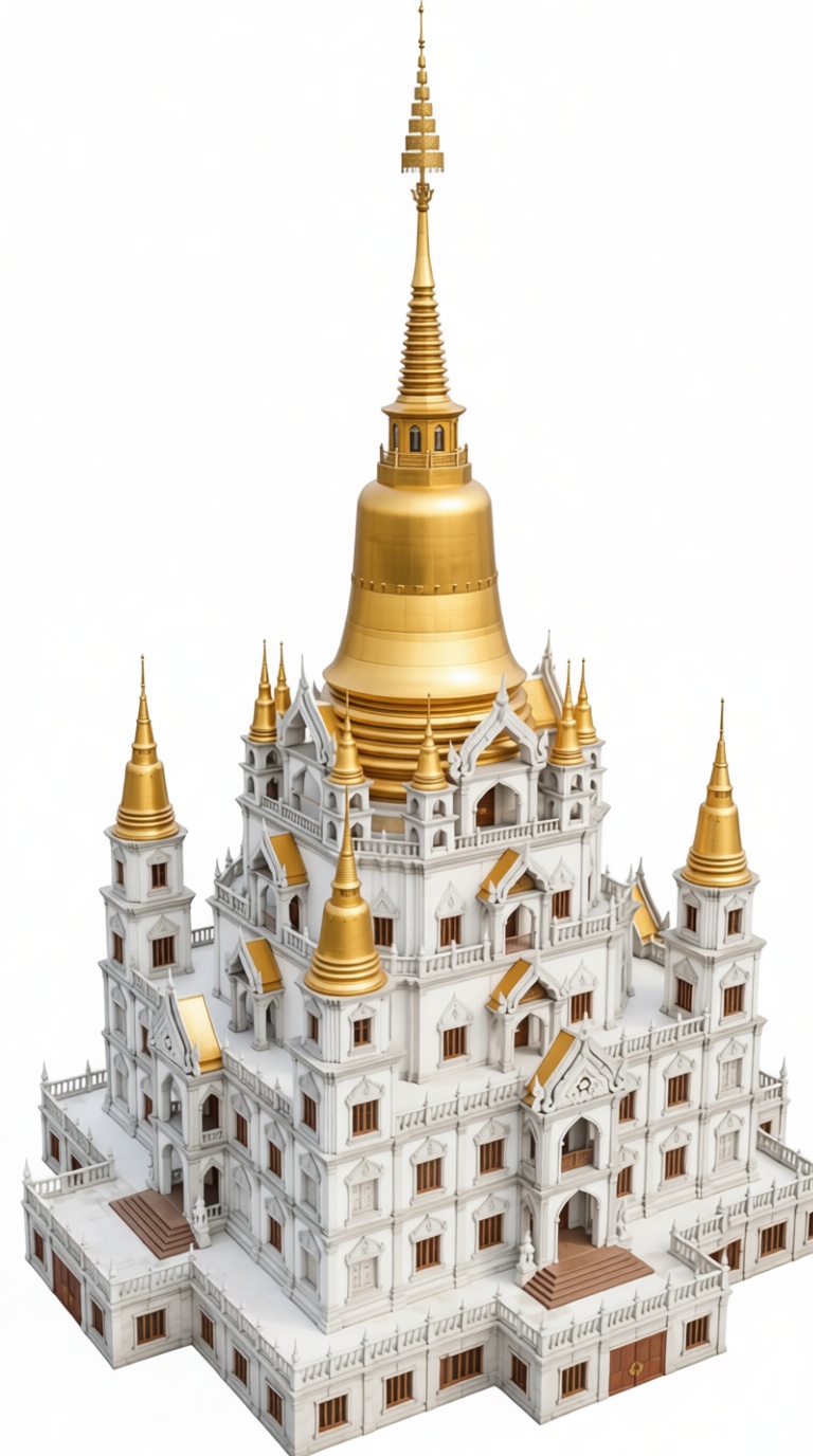 Wat Ratchanatdaram Model free 3D printable STL