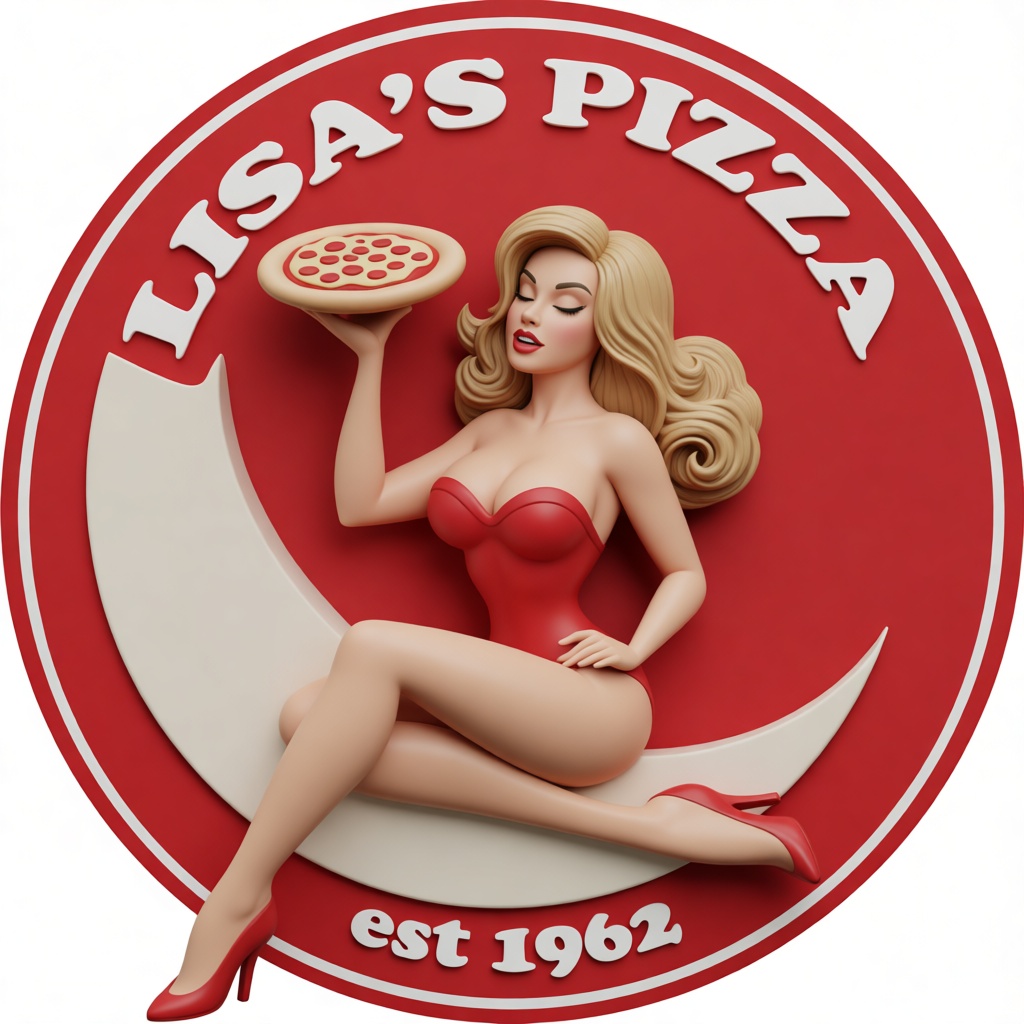 Lisa's Pizza Pin-Up Figurine free 3D printable STL