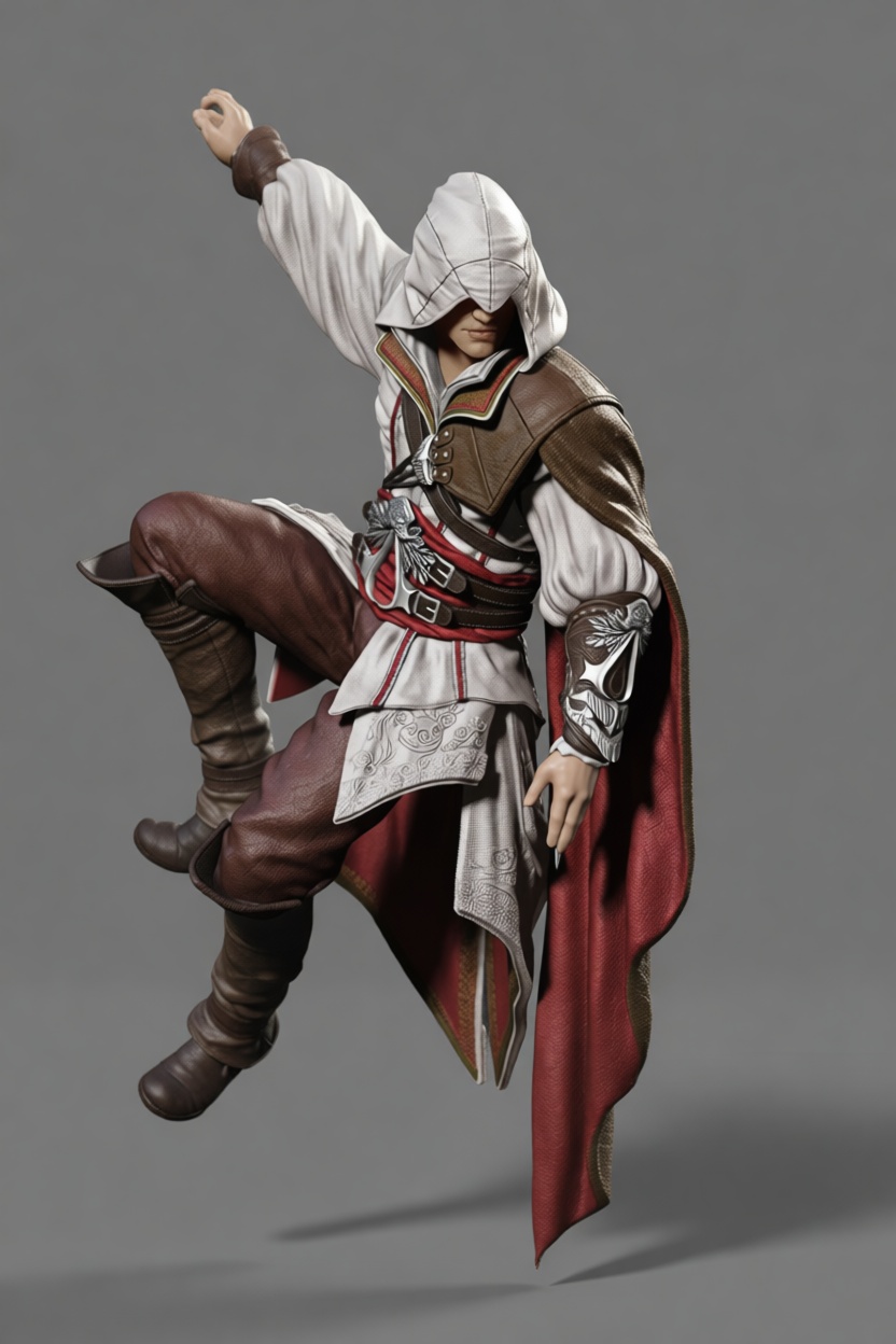 Ezio Auditore Figurine free 3D printable STL