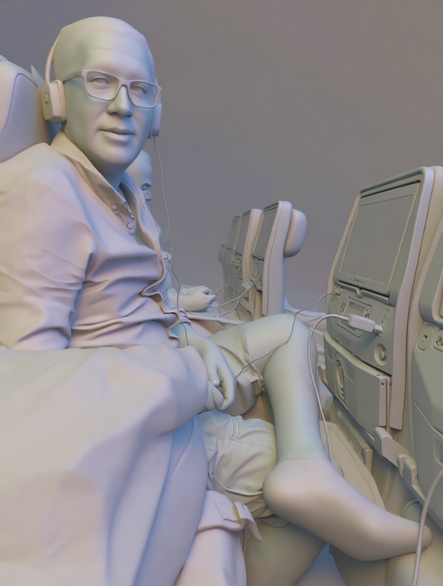 Airplane Passenger Figurine free 3D printable STL