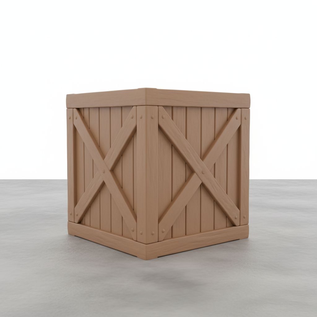 Wooden Shipping Crate free 3D printable STL