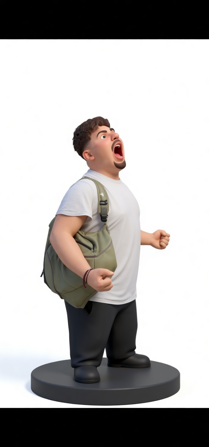 Shouting Man Figurine free 3D printable STL