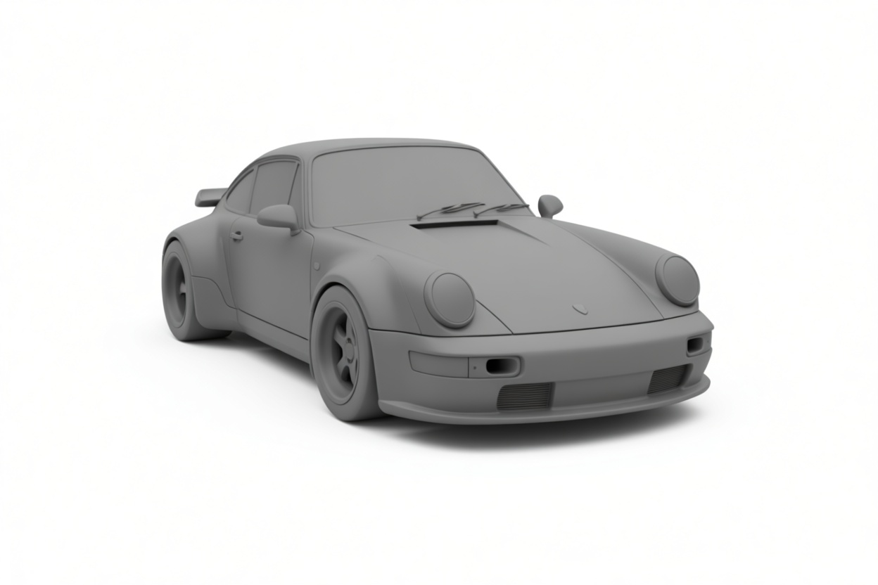 Porsche 911 964 Model free 3D printable STL