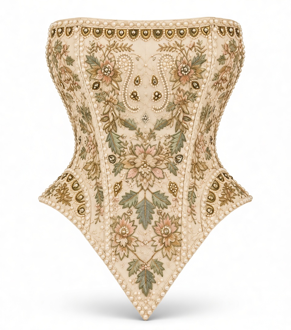 Victorian Floral Corset free 3D printable STL