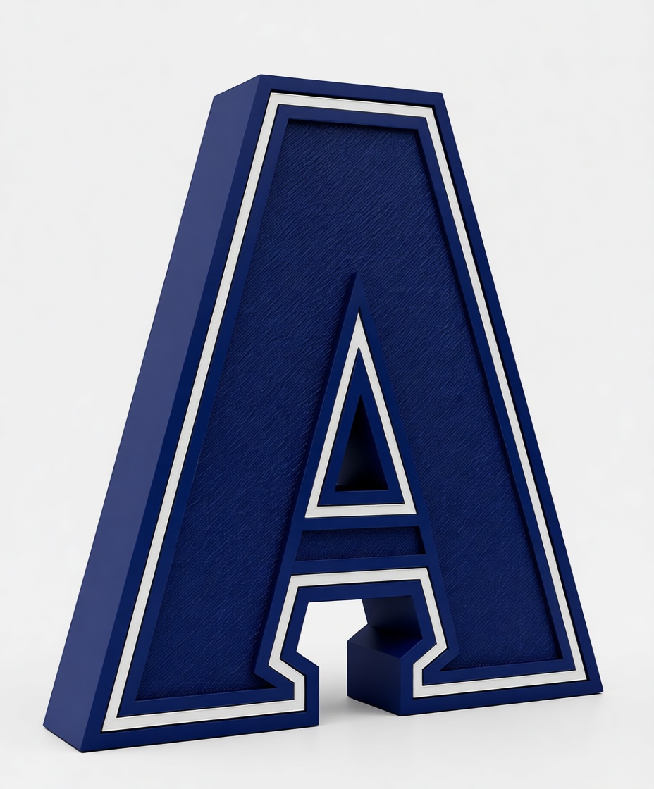 Letter A Sculpture free 3D printable STL