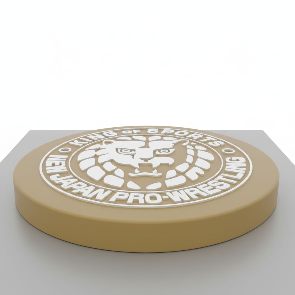New Japan Pro-Wrestling Logo free 3D printable STL