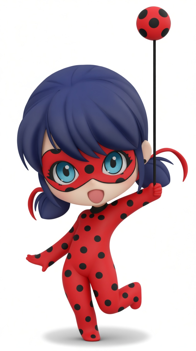 Ladybug Chibi Figurine free 3D printable STL