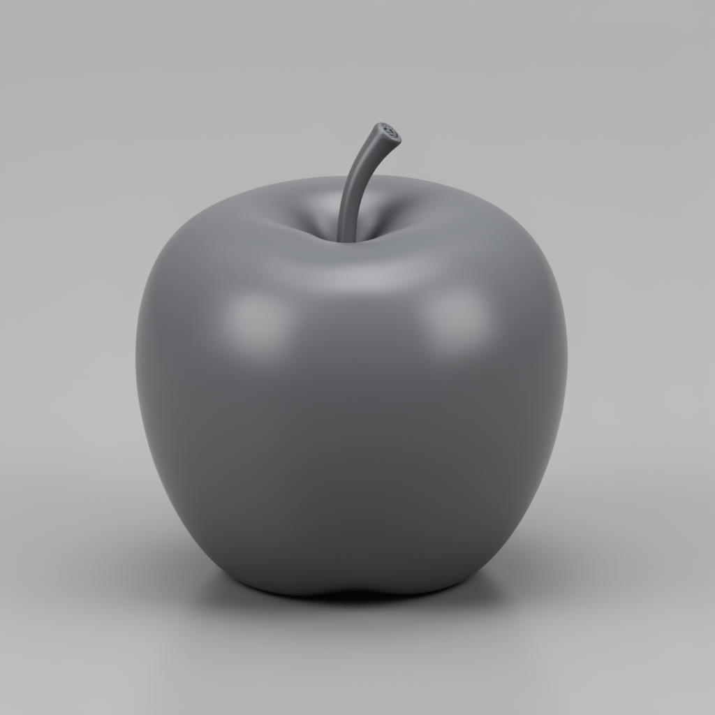 Apple Bowl Sculpture free 3D printable STL