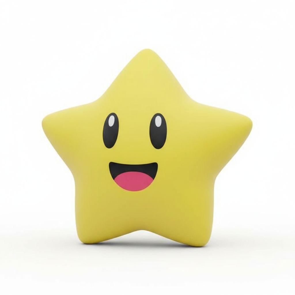 Super Mario Star Figurine free 3D printable STL